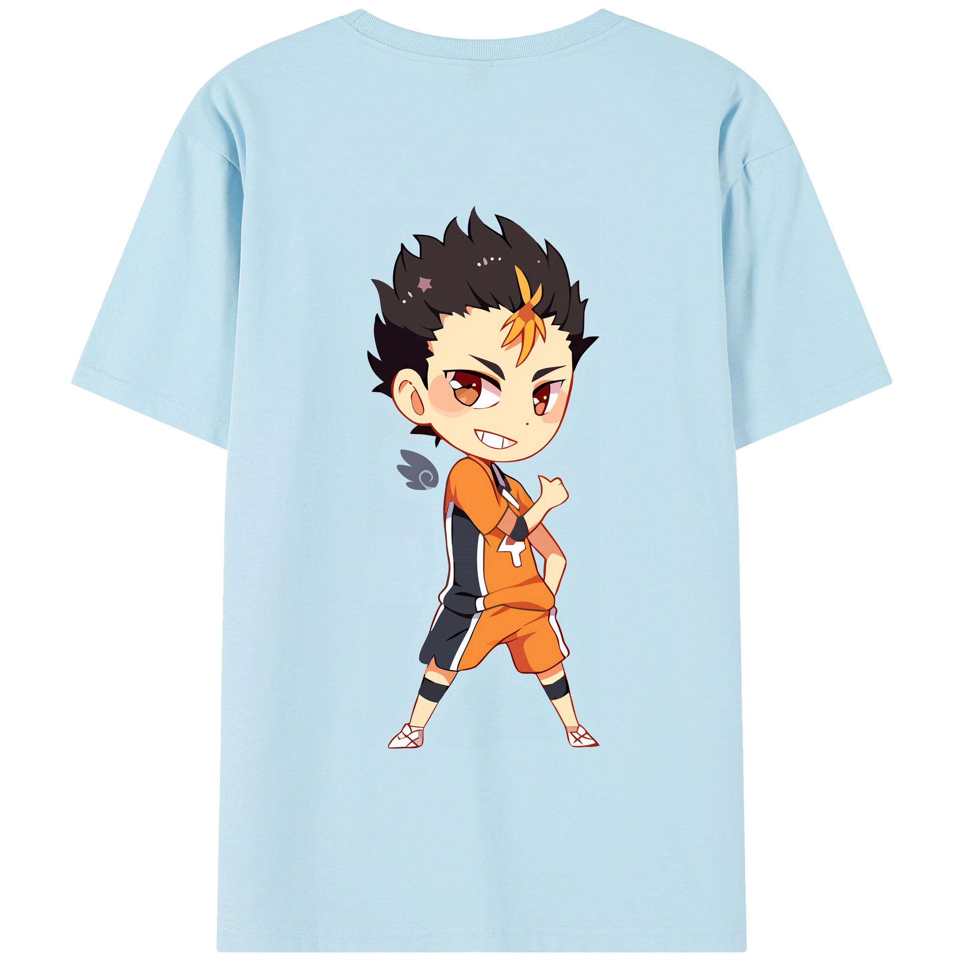 （画像用） ハイキュー!! Haikyu!! 綿100％半袖Tシャツ（背面プリント）